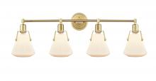  422-4W-SB-7W - Luna - 4 Light - 40 inch - Satin Brass - Bath Vanity Light