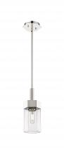  427-1S-PN-G427-9CL - Claverack - 1 Light - 6 inch - Polished Nickel - Pendant