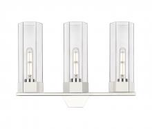  427-3W-PN-G427-14CL - Claverack - 3 Light - 22 inch - Polished Nickel - Bath Vanity Light