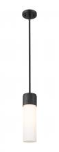  428-1S-BK-G428-12WH - Bolivar - 1 Light - 5 inch - Matte Black - Pendant