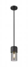  428-1S-BK-G428-7SM - Bolivar - 1 Light - 5 inch - Matte Black - Pendant