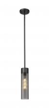  429-1S-BK-G429-11SM - Empire - 1 Light - 3 inch - Matte Black - Pendant