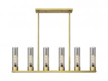  429-6I-BB-G429-11SM - Empire - 6 Light - 44 inch - Brushed Brass - Linear Pendant