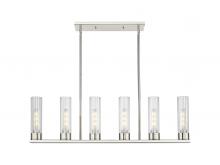  429-6I-PN-G429-8CL - Empire - 6 Light - 44 inch - Polished Nickel - Linear Pendant