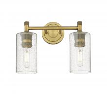  434-2W-BB-G434-7SDY - Crown Point - 2 Light - 14 inch - Brushed Brass - Bath Vanity Light