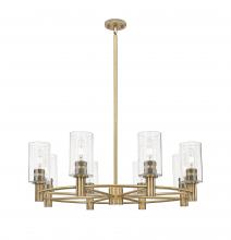 Innovations Lighting 434-8CR-BB-G434-7SDY - Crown Point - 8 Light - 32 inch - Brushed Brass - Chandelier