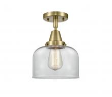  447-1C-AB-G72 - Bell - 1 Light - 8 inch - Antique Brass - Flush Mount