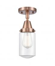  447-1C-AC-G312 - Dover - 1 Light - 5 inch - Antique Copper - Flush Mount