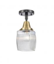  447-1C-BAB-G302 - Colton - 1 Light - 6 inch - Black Antique Brass - Flush Mount