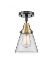  447-1C-BAB-G62 - Cone - 1 Light - 6 inch - Black Antique Brass - Flush Mount