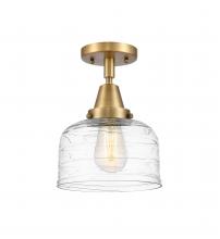  447-1C-BB-G713 - Bell - 1 Light - 8 inch - Brushed Brass - Flush Mount