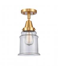  447-1C-SG-G182 - Canton - 1 Light - 6 inch - Satin Gold - Flush Mount