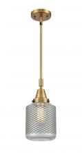  447-1S-BB-G262 - Stanton - 1 Light - 6 inch - Brushed Brass - Mini Pendant