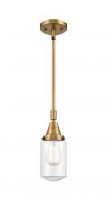  447-1S-BB-G312 - Dover - 1 Light - 5 inch - Brushed Brass - Mini Pendant