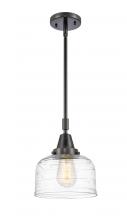  447-1S-BK-G713 - Bell - 1 Light - 8 inch - Matte Black - Mini Pendant