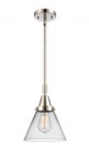  447-1S-PN-G42 - Cone - 1 Light - 8 inch - Polished Nickel - Mini Pendant