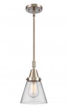  447-1S-SN-G62 - Cone - 1 Light - 6 inch - Brushed Satin Nickel - Mini Pendant