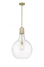  492-1S-BB-G582-16 - Amherst - 1 Light - 16 inch - Brushed Brass - Stem hung - Pendant