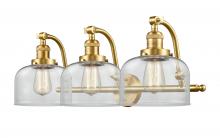  515-3W-SG-G72 - Bell - 3 Light - 28 inch - Satin Gold - Bath Vanity Light