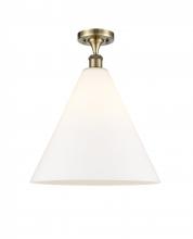  516-1C-AB-GBC-161 - Berkshire - 1 Light - 16 inch - Antique Brass - Semi-Flush Mount