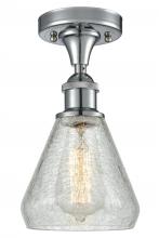  516-1C-PC-G275 - Conesus - 1 Light - 6 inch - Polished Chrome - Semi-Flush Mount