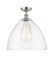  516-1C-PN-GBD-164 - Bristol - 1 Light - 16 inch - Polished Nickel - Semi-Flush Mount