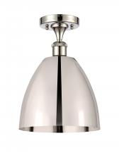  516-1C-PN-MBD-9-PN - Bristol - 1 Light - 9 inch - Polished Nickel - Semi-Flush Mount