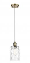  516-1P-AB-G352 - Candor - 1 Light - 5 inch - Antique Brass - Cord hung - Mini Pendant