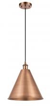  516-1P-AC-MBC-16-AC - Berkshire - 1 Light - 16 inch - Antique Copper - Cord hung - Mini Pendant