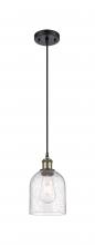  516-1P-BAB-G558-6SDY - Bella - 1 Light - 6 inch - Black Antique Brass - Cord hung - Mini Pendant