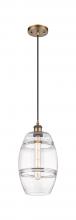  516-1P-BB-G557-8CL - Vaz - 1 Light - 8 inch - Brushed Brass - Cord hung - Mini Pendant