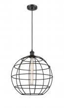  516-1P-BK-CE-16-BK - Lake Placid - 1 Light - 16 inch - Matte Black - Mini Pendant