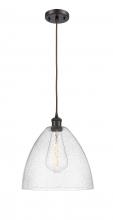  516-1P-OB-GBD-124 - Bristol - 1 Light - 12 inch - Oil Rubbed Bronze - Cord hung - Mini Pendant