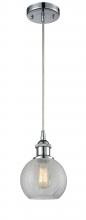  516-1P-PC-G125 - Athens - 1 Light - 8 inch - Polished Chrome - Cord hung - Mini Pendant