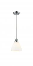  516-1P-PC-GBD-751 - Bristol - 1 Light - 8 inch - Polished Chrome - Cord hung - Mini Pendant