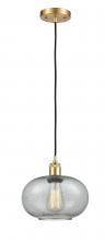  516-1P-SG-G247 - Gorham - 1 Light - 10 inch - Satin Gold - Cord hung - Mini Pendant