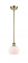  516-1S-AB-G91 - Fenton - 1 Light - 7 inch - Antique Brass - Mini Pendant