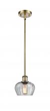  516-1S-AB-G92 - Fenton - 1 Light - 7 inch - Antique Brass - Mini Pendant