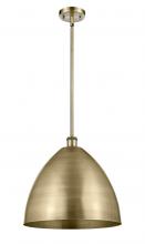  516-1S-AB-MBD-16-AB - Bristol - 1 Light - 16 inch - Antique Brass - Pendant