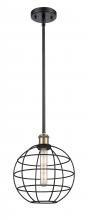  516-1S-BAB-CE-10-BK - Lake Placid - 1 Light - 10 inch - Black Antique Brass - Mini Pendant