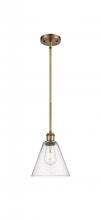  516-1S-BB-GBC-84 - Berkshire - 1 Light - 8 inch - Brushed Brass - Mini Pendant