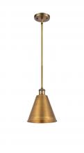  516-1S-BB-MBC-8-BB - Berkshire - 1 Light - 8 inch - Brushed Brass - Pendant