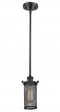  516-1S-BK-CE219 - Bleecker - 1 Light - 4 inch - Matte Black - Mini Pendant