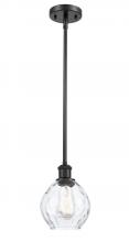  516-1S-BK-G362 - Waverly - 1 Light - 6 inch - Matte Black - Mini Pendant