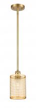  516-1S-SG-M18-SG - Nestbrook - 1 Light - 5 inch - Satin Gold - Mini Pendant