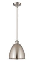  516-1S-SN-MBD-9-SN - Bristol - 1 Light - 9 inch - Brushed Satin Nickel - Pendant