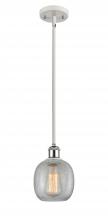  516-1S-WPC-G105 - Belfast - 1 Light - 6 inch - White Polished Chrome - Mini Pendant