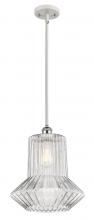  516-1S-WPC-G212 - Springwater - 1 Light - 12 inch - White Polished Chrome - Mini Pendant