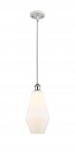  516-1S-WPC-G651-7 - Cindyrella - 1 Light - 7 inch - White Polished Chrome - Mini Pendant