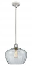  516-1S-WPC-G92-L - Fenton - 1 Light - 11 inch - White Polished Chrome - Mini Pendant